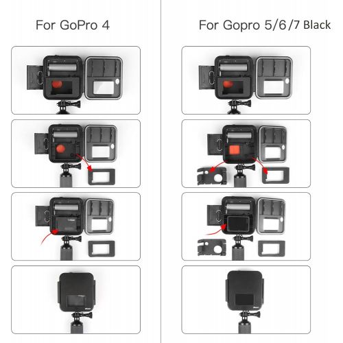  SHOOT 1000 Lumen wasserdichte Tauchlampe mit Floaty Griff fuer GoPro Hero 7 Black/(2018)/ Hero 6/ Hero 5/Hero 4 Kamera