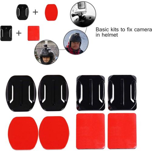  SHOOT 26 in1 Must Have Accessories Kit with Carrying Case,Waterproof Housing Case for GoPro Hero 7 Black/5/6 Tempered-Glass Screen Protector,Lens Cap,Adapter