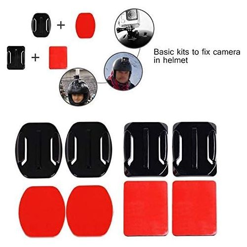  SHOOT 26 in1 Must Have Accessories Kit with Carrying Case,Waterproof Housing Case for GoPro Hero 7 Black/5/6 Tempered-Glass Screen Protector,Lens Cap,Adapter