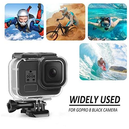  [아마존베스트]SHOOT Waterproof Case for Hero 8, Diving Case Protective Cover 45 m with Screen Protector for GoPro Hero 8