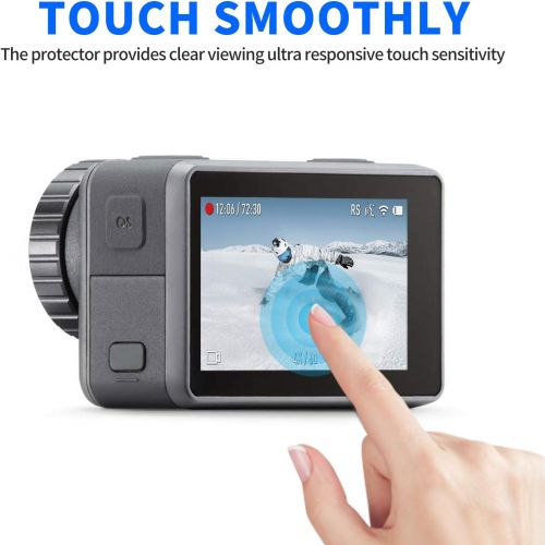  [아마존베스트]SHOOT 98 ft/30 m waterproof housing with hardened HD protective film for DJI OSMO action camera accessory kit.