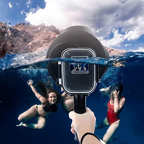  [아마존베스트]SHOOT Upgraded 5.0 Version Stabiliser Tray Dome Port for GoPro Hero (2018)/HERO6/HERO5 Black Camera 6 Inch Diving Handheld Lens Hood Dome Lens Underwater Photography