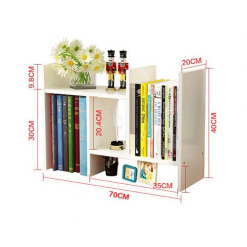  SHOPPERs CHOICE Desktop Book Shelf Organizer DIY Adjustable Box Storage Toys Photo Frame Flower Pot Display Rack 5 Shelves Furniture on Floor Room