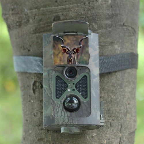  SHOULIEXJ Hd Infrared Hunting Camera Farm Forest Monitoring Wildlife Camera Farm Mountain Forest Monitoring Field Animal Detection Camera,Gray,A