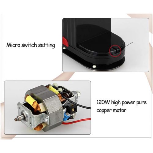  SHOW 120W Elektrische Kaffeemuehle mit Kegelmahlwerk fuer 70g Kaffeebohnen, Verstellbarer Mahlgrad,mit Rutschfeste Gummibasis