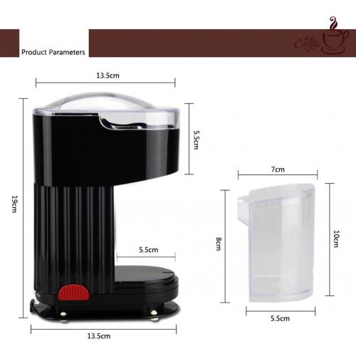  SHOW 120W Elektrische Kaffeemuehle mit Kegelmahlwerk fuer 70g Kaffeebohnen, Verstellbarer Mahlgrad,mit Rutschfeste Gummibasis