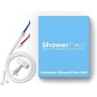 Water Dental Flosser - Convenient for Teeth, Attaches to Your Shower Head - Easy Installation, Adjustable Temperature & Pressure - Dentist Recommended