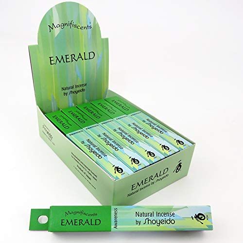  인센스스틱 Shoyeidos Emerald Incense - 1 Pack of 10 Bundles, 30 Sticks per Bundle