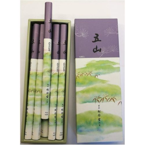 인센스스틱 SHOYEIDO Gozan Five Hills Spicy Kyoto Blend Japanese Incense Sticks - 35 Sticks, 60 Mins Per Stick