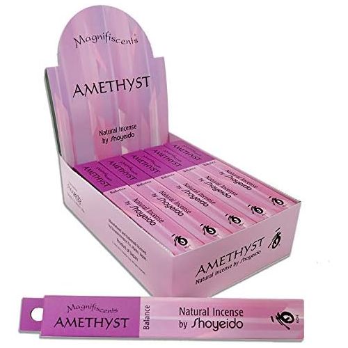  인센스스틱 Shoyeidos Amethyst Incense - 1 Pack of 10 Bundles, 30 Sticks per Bundle