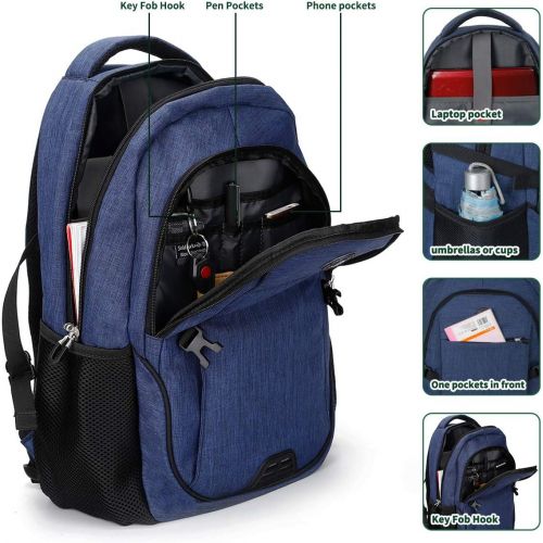  [아마존베스트]SHRRADOO Travel Laptop Backpack with usb Charging Port for Women & Men School College Students Backpack Fits 15.6 Inch Laptop