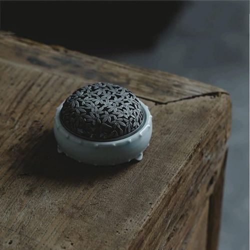  인센스스틱 SHUILV Incense Burner Small Drum Incense Burner Ceramic Stick Incense Cone Coil Incense Holder with Lid for Home Decor Yoga Spa Meditation