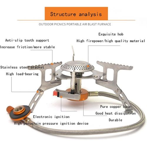  SHUBIAO Camping Stove Portable Stainless Steel Backpacking Stove Wood Burning Stoves for Picnic BBQ Camp Hiking HUACHA