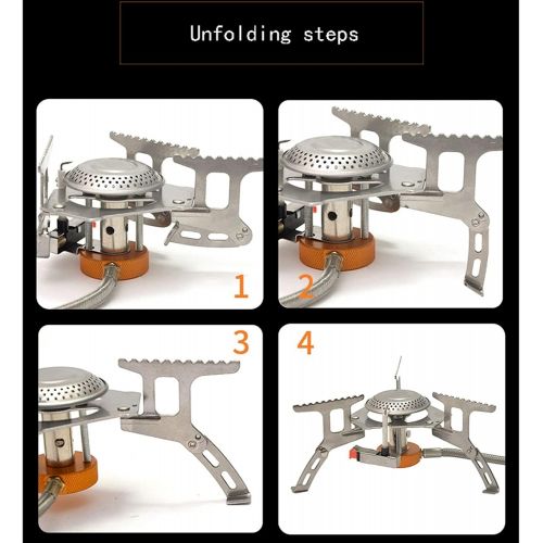  SHUBIAO Camping Stove Portable Stainless Steel Backpacking Stove Wood Burning Stoves for Picnic BBQ Camp Hiking HUACHA