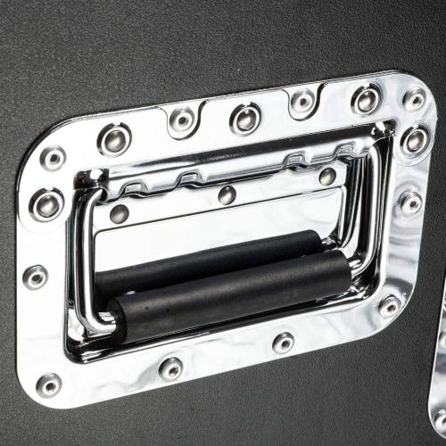 SHUTAO 19 10U Single Layer Double Door DJ Equipment Cabinet Black & Silver