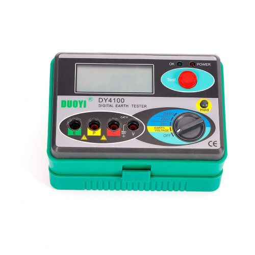  [아마존베스트]SHZICMY DY4100 Multifunction Digital Earth Ground Resistance Tester Meter 0.01Ω Resolution 0~30V±Test (USA Stock)