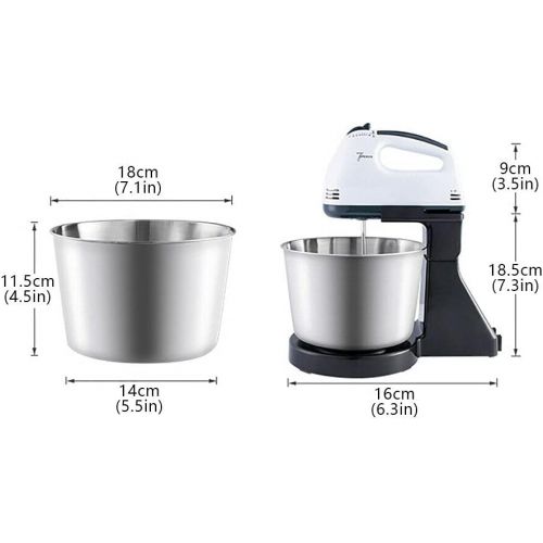  SHZICMY Electric Hand Mixer 7 Speeds Kitchen Hand Mixer Mixer Mixer Hand Mixer Cake Whisk Stirrer