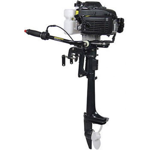  SHZICMY Outboard Motor Engine, 4HP 4-Stroke Professional Fishing Boat Engine 52CC CDI Air Cooling System（USA Stock）