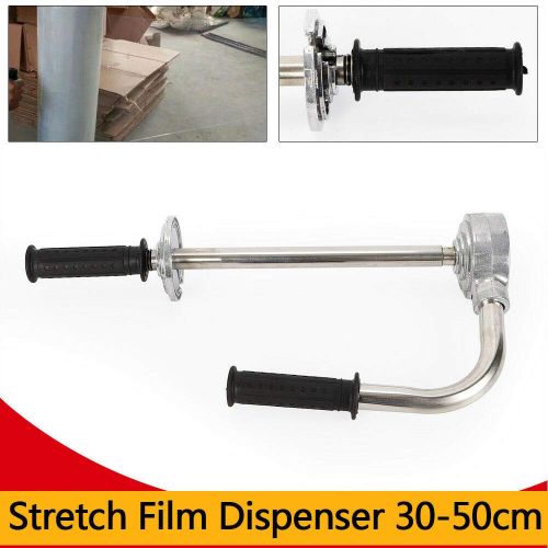  SHZICMY Portable Stretch Film Dispenser Heavy-Duty Hand Grip Manual Stretch Wrapping Machine Packing Wrapping Tool 30-50cm (USA Stock)