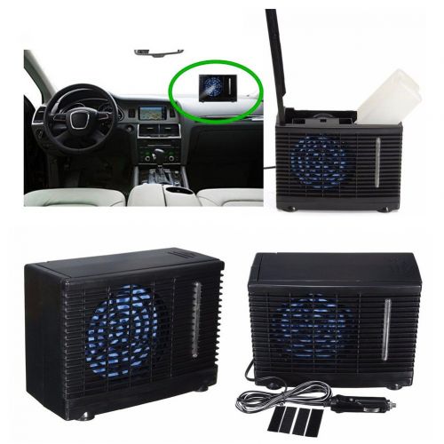  Car Air Conditioner,SHZONS Car Cooling Air Fan,DC12V Evaporative Air Conditioner Portable Mini Cooling Conditioner,20 x 9.5 x 15cm