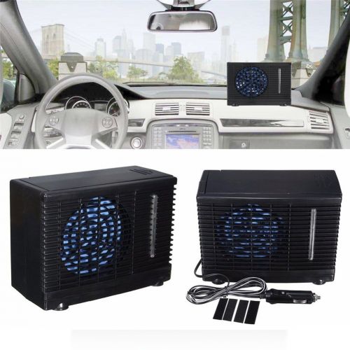  Car Air Conditioner,SHZONS Car Cooling Air Fan,DC12V Evaporative Air Conditioner Portable Mini Cooling Conditioner,20 x 9.5 x 15cm