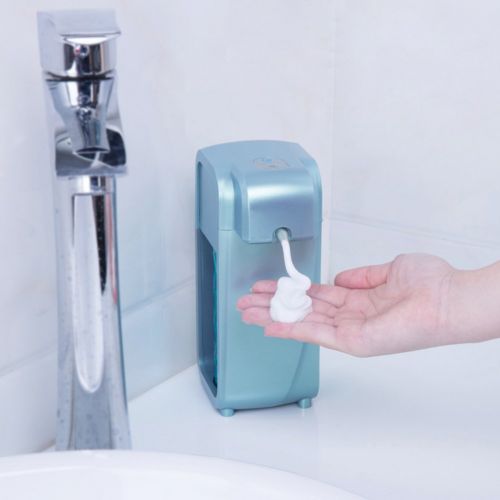  Soap Dispenser,SHZONS Automatic Sensory Foam Hand Washing Touchless Soap Dispenser with 2 Modes Adjustable & 300ML Capacity on the Bathroom & Kitchen Countertops