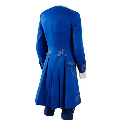  SIDNOR Beauty and The Beast Prince Dan Stevens Blue Uniform Cosplay Costume Outfit Suit