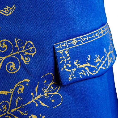  SIDNOR Beauty and The Beast Prince Dan Stevens Blue Uniform Cosplay Costume Outfit Suit