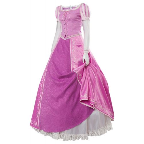  SIDNOR Tangled Halloween Cosplay Costume Princess Rapunzel Dress Ball Gown Outfit Suit