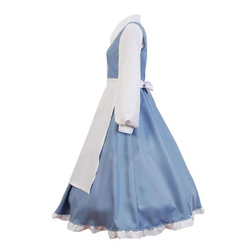  SIDNOR Beauty and The Beast Cosplay Costume Princess Belle Outfit Maid Dress Suit Ball Gowns