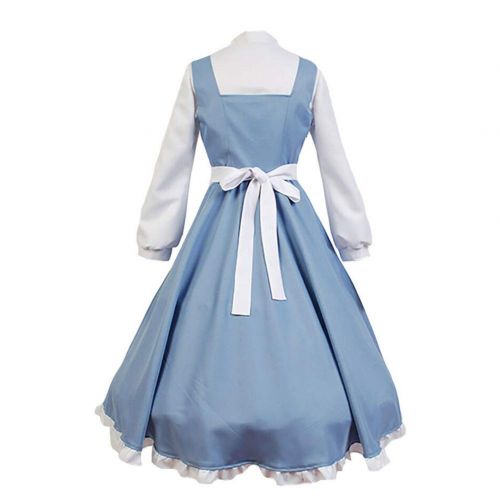  SIDNOR Beauty and The Beast Cosplay Costume Princess Belle Outfit Maid Dress Suit Ball Gowns