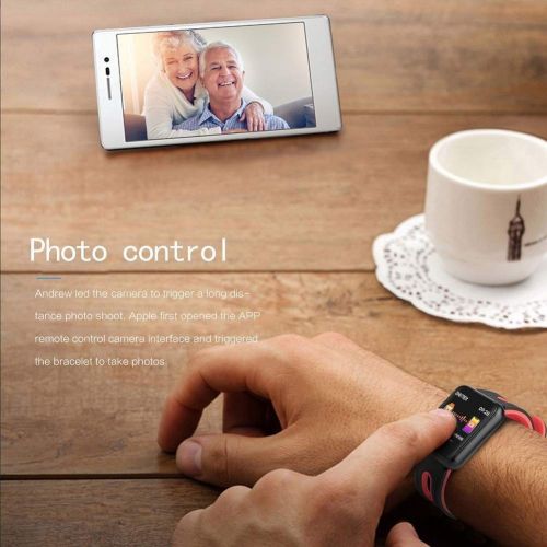  SIECPC Smart Watch Fitness Tracker Armband IP68 wasserdicht Anruferinnerung Schlafzahler Smartwatch