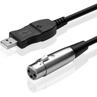 [아마존베스트]SIENOC 2.8m USB Male to 3 XLR Female Microphone Cable - Black