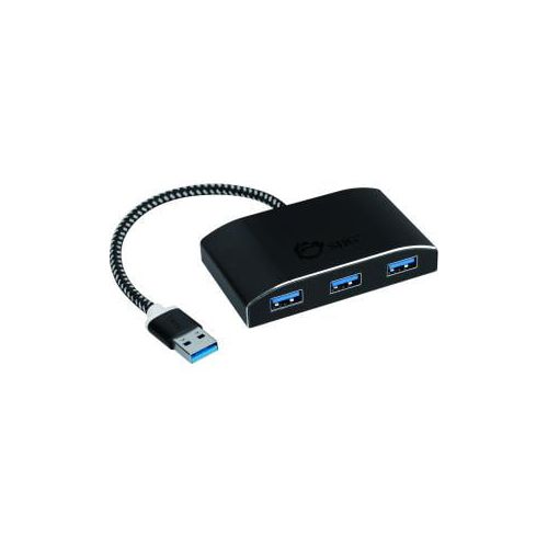  SIIG SUPERSPEED USB 3 4PORT POWERED HUB PROVIDES OPTIONAL POWER ADAPTER