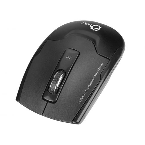  SIIG Siig Wireless Slim-Duo - Keyboard and Mouse Set - Black (JK-WR0H12-S1)