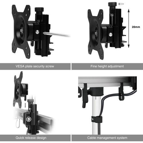  SIIG Triple Monitor Stand for 13 to 27