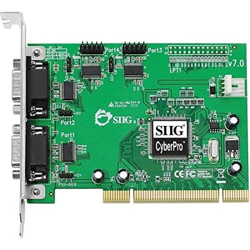  SIIG 4PORT DB9 Pcie RS232 550 Pci Cyberserial 4S