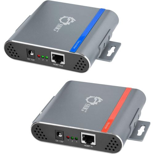  SIIG HDBaseT HDMI Extender 4K (YUV 4:2:0) Ultra HD Over Single CAT5e6 with Bi-directional IR Up to 70M (230ft) - Power Over Cable (PoC) Feature - Uncompressed with no Latency