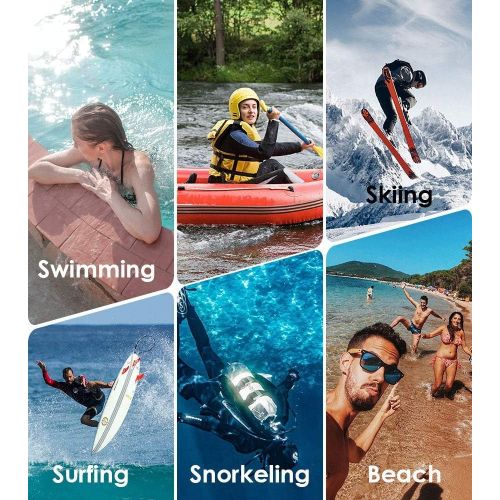  [아마존베스트]SIKAMARU 6 Pack Universal Waterproof Pouch Phone Dry Bag Underwater Case for iPhone 11 Pro Max XS Max XR X 8 7 6S Plus SE 2020 Galaxy Pixel up to 6.6, Waterproof Case for Pool Beach Swimmin