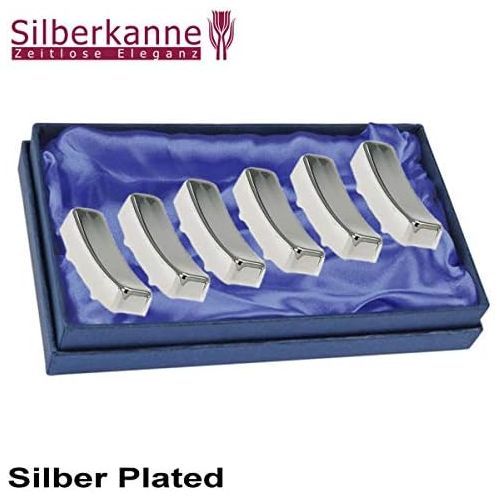  Silberkanne Knife Bench 6 TLG Glatt L 5.5 cm Silver Pl.