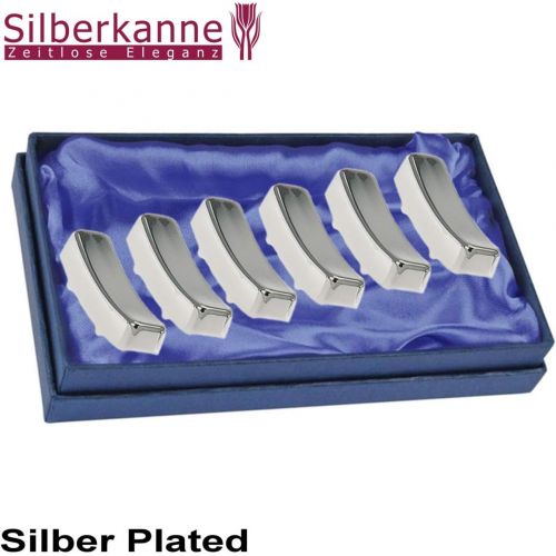  Silberkanne Knife Bench 6 TLG Glatt L 5.5 cm Silver Pl.