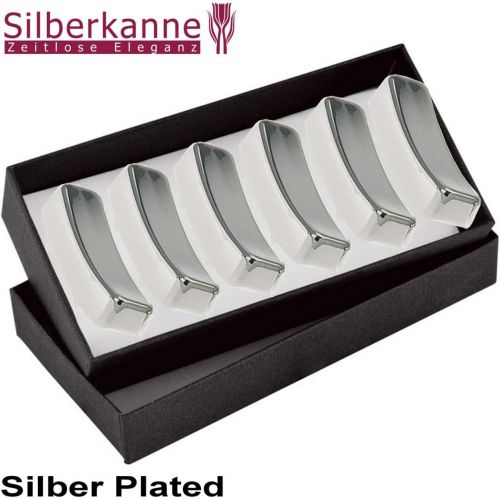  Silberkanne Knife Bench 6 TLG Glatt L 5.5 cm Silver Pl.