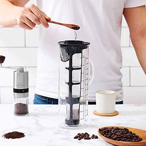  [아마존베스트]Silberthal Cold Brew Coffee Maker for Cold Brew Coffee or Tea 1.3 L