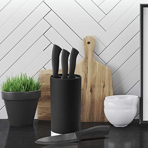  [아마존베스트]SILBERTHAL Ceramic Knife Set Black - 4 Ceramic Kitchen Knives in Elegant Gift Packaging