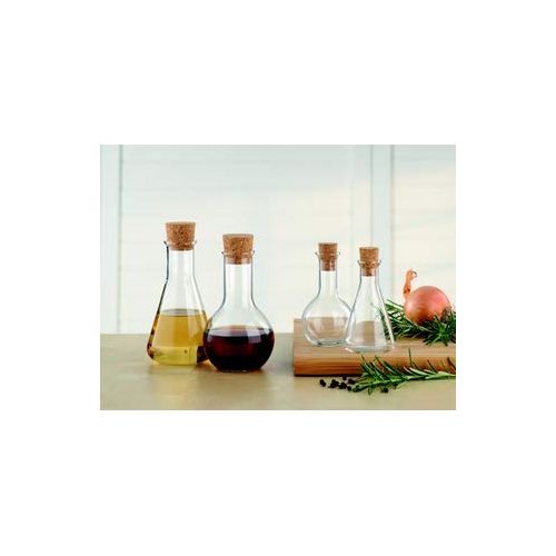 SIMAX Simax Glassware Oil and Vinegar Cruets | Beautiful Airtight Cork Tops, Durable Borosilicate Glass, Microwave and Dishwasher Safe, Includes Two 8 Ounce Bottles