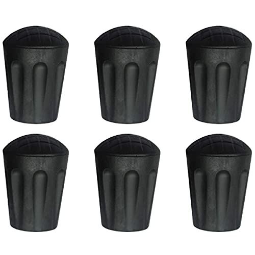  Park Ridge Outfitters P.R.O. Hiking Pole Tips - 6 Pack - Replace Lost or Worn Standard Hiking and Trekking Pole Tips
