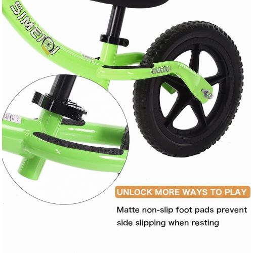  SIMEIQI Lightweight Sport Balance Bike for Toddlers and Kids Ages 2 3 4 5 Years Old No Pedal Walking Balance Training Bicycle Adjustable Seat and Handlebar Height