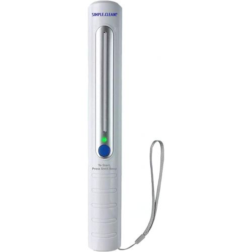  SIMPLE.CLEAN. UV Light Sanitizer Wand, Portable UV-C Disinfection Wand, Germicidal Ultraviolet Light Sanitizer Kills 99.9% of Bacteria & Germs, Travel Handheld Sterilizer