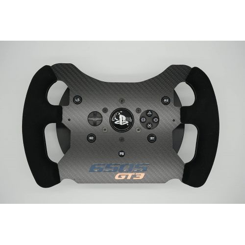  SIMPUSH Thrustmaster T300RS T300GT GT3 Modified F1 carbon fiber Sim WHEEL mod（F1 GT3,carbon fiber,suede,29cm）