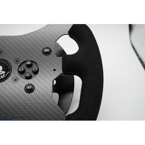  SIMPUSH Thrustmaster T300RS T300GT GT3 Modified F1 carbon fiber Sim WHEEL mod（F1 GT3,carbon fiber,suede,29cm）